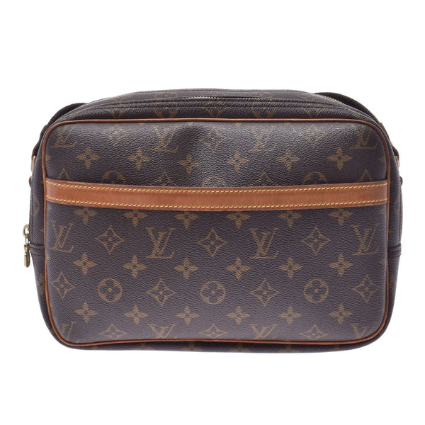 Louis Vuitton reporter PM 14145 brown gold hardware Unisex Monogram canvas shoulder bag m45254