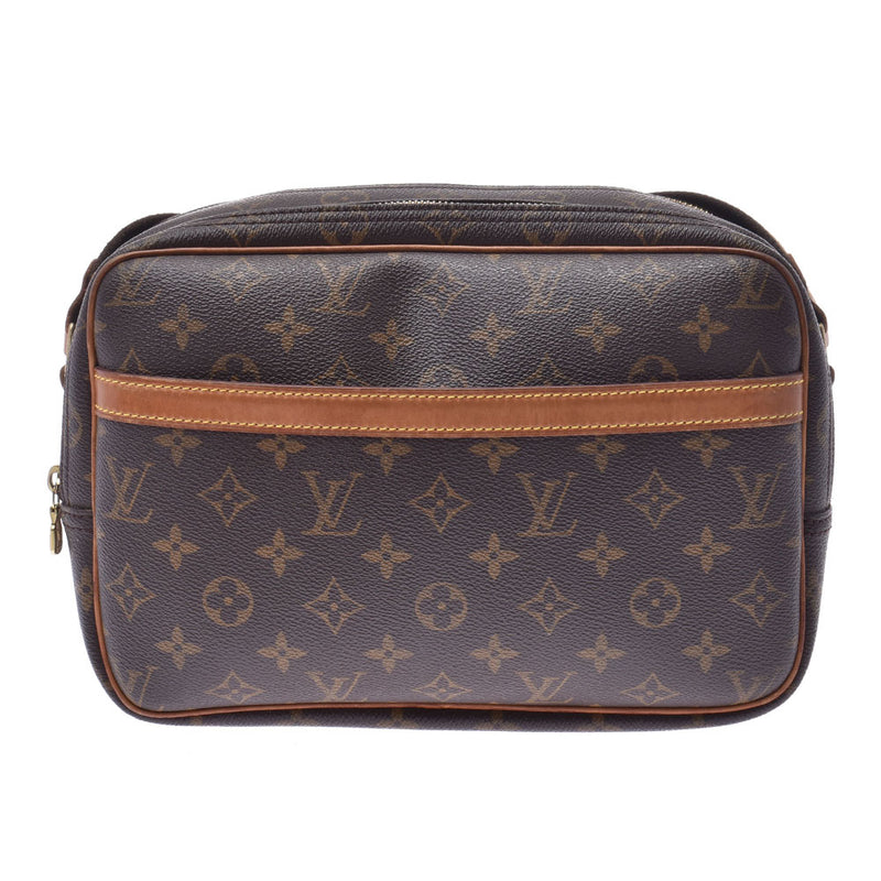 LOUIS VUITTON ルイヴィトンリポーターPM 
 14145 ブラウン ゴールド金具 ユニセックス モノグラムキャンバス ショルダーバッグ
 M45254 
 中古