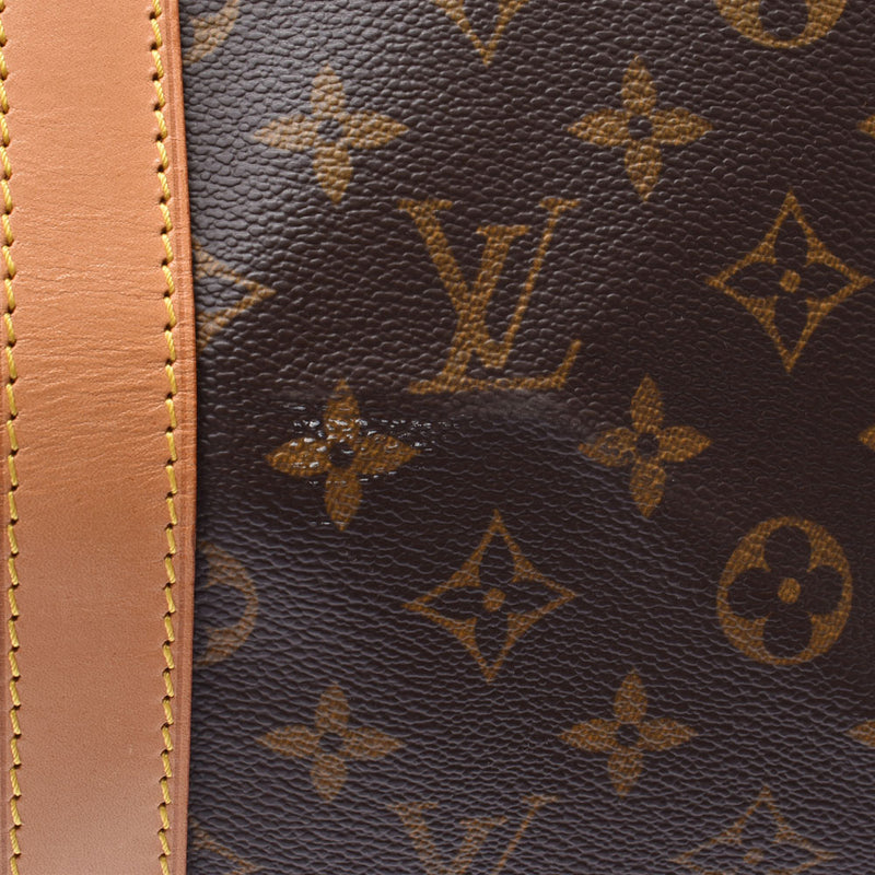Louis Vuitton kepolel 50 Monogram Brown Unisex Monogram canvas Boston Bag