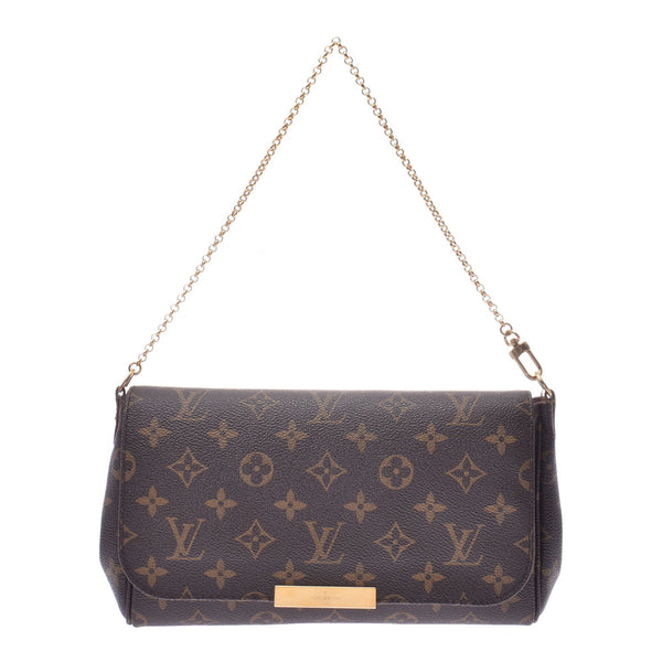 LOUIS VUITTON Louis Vuitton Favorite MM 14145 Brown Ladies Monogram Canvas Shoulder Bag M40718 Used