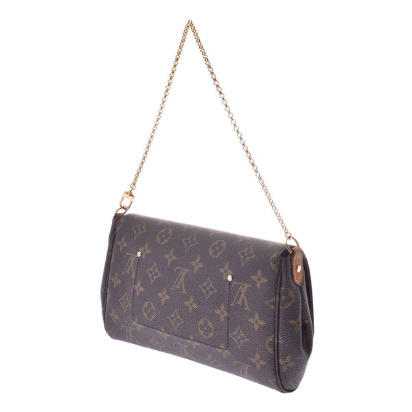 LOUIS VUITTON Louis Vuitton Favorite MM 14145 Brown Ladies Monogram Canvas Shoulder Bag M40718 Used