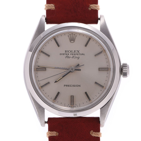 ROLEX Rolex Air King Boys SS/Leather Watch AB Rank Used Ginzo