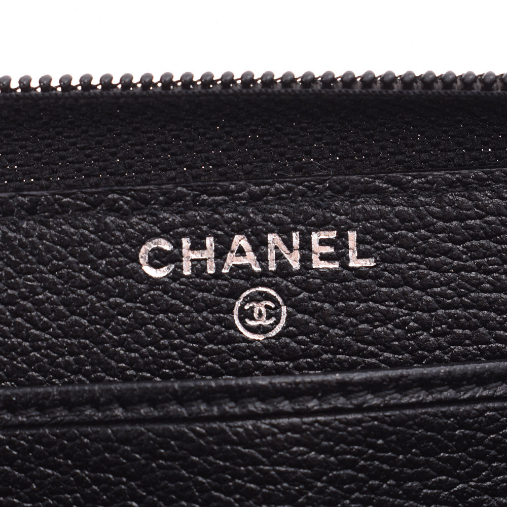 シャネルカメリア ラウンドファスナー長財布 黒 レディース レザー 長財布 CHANEL 中古 – 銀蔵オンライン