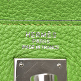 HERMES エルメスケリー35 内縫い 
 アップルグリーン シルバー金具 □G刻印(2003年頃)刻印 ユニセックス トリヨンクレマンス ハンドバッグ
 
 中古