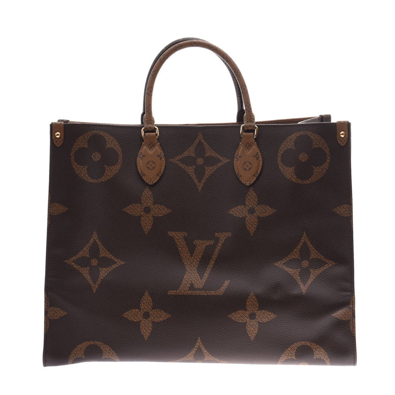 LOUIS VUITTON ルイヴィトンジャイアントモノグラム オンザゴーGM リバース 
 ブラウン ユニセックス 2WAYバッグ
 M44576