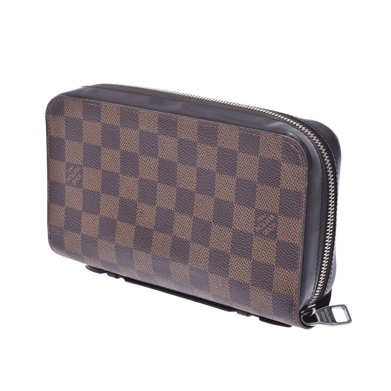 LOUIS VUITTON ルイヴィトンダミエジッピー XL brown unisex long wallet N63284 is used