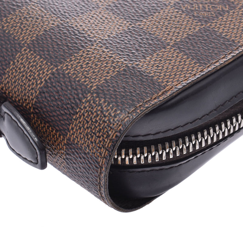 LOUIS VUITTON ルイヴィトンダミエジッピー XL brown unisex long wallet N63284 is used