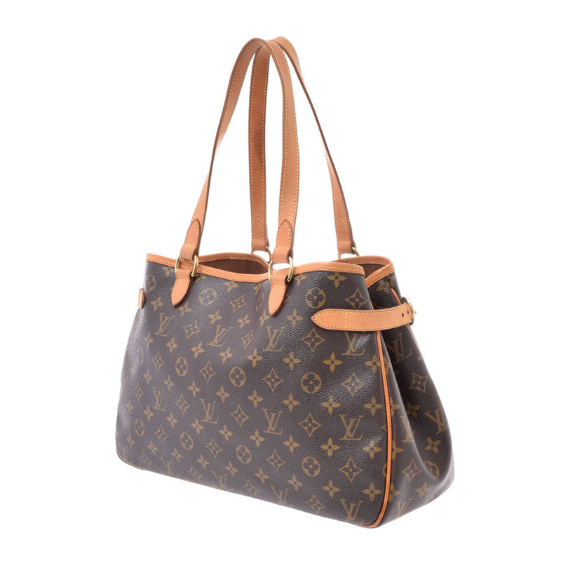 14145 LOUIS VUITTON ルイヴィトンバティニョールオリゾンタル brown Lady's monogram canvas tote bag M51154 is used