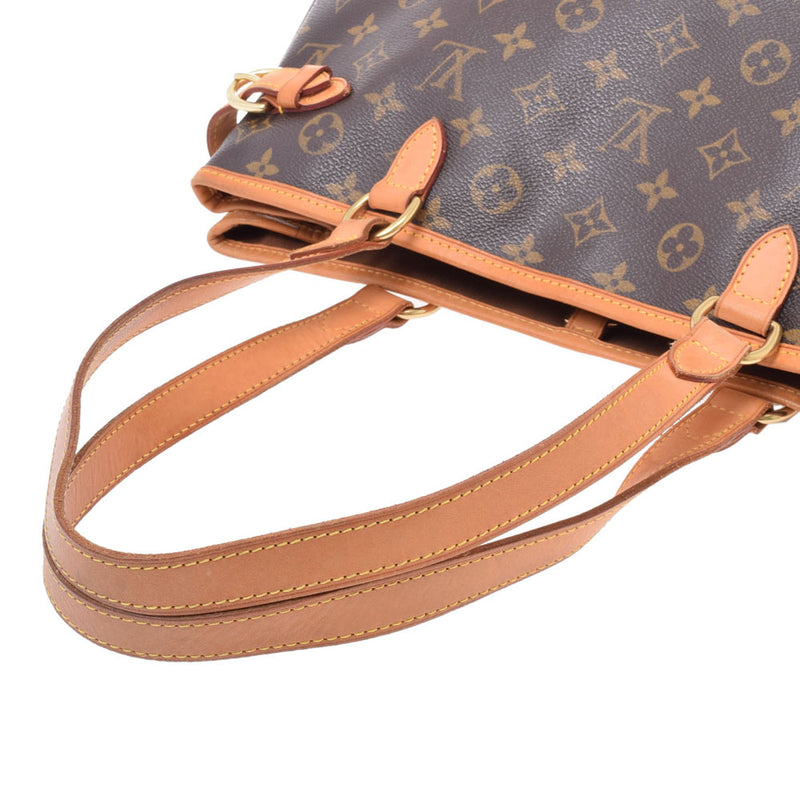 14145 LOUIS VUITTON ルイヴィトンバティニョールオリゾンタル brown Lady's monogram canvas tote bag M51154 is used