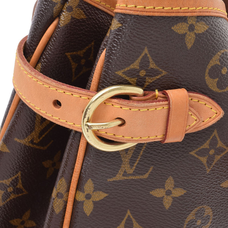 14145 LOUIS VUITTON ルイヴィトンバティニョールオリゾンタル brown Lady's monogram canvas tote bag M51154 is used