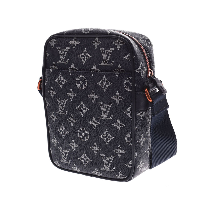 Louis Vuitton Monogram Ink Upside Down Danube PM M43678 Men's Shoulder Bag  Black