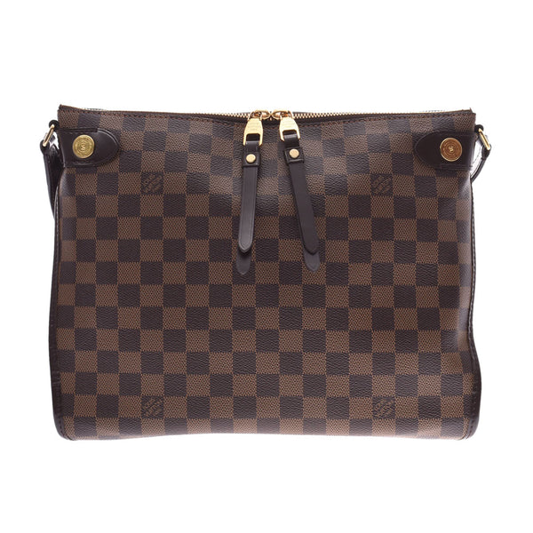 LOUIS VUITTON Louis Vuitton Duomo Damier Brown Unisex Damier Canvas Shoulder Bag N41425 Used