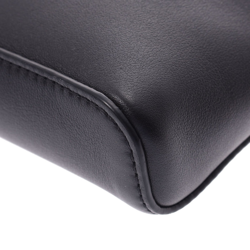 LOUIS VUITTON Louis Vuitton Dark Infinity Messenger PM Black Men's Leather Body Bag M52176 Used