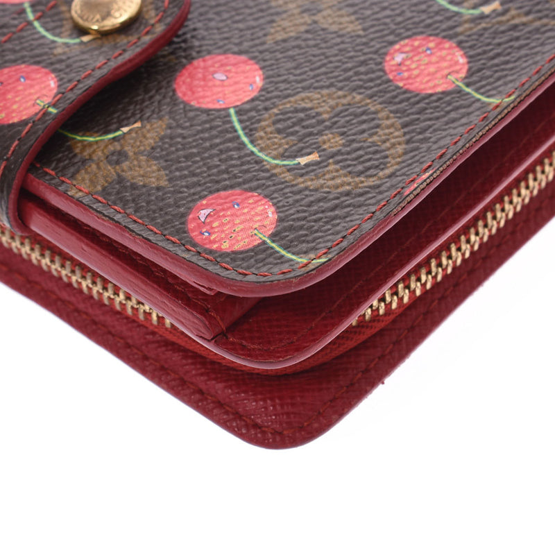 Louis Vuitton Wallet Monogram Cherry Takashi Murakami M95005 Excellent