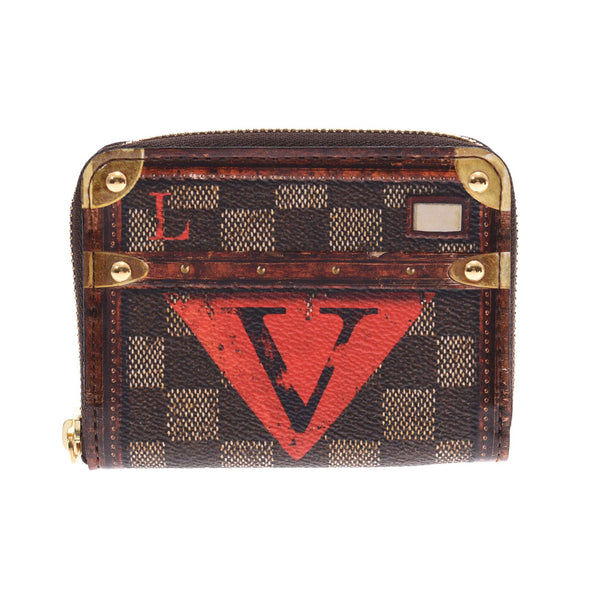 LOUIS VUITTON Louis Vuitton Trunk Time Zippy Coin Purse Isetan Limited Brown Unisex Coin Case M52745 Used