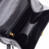 Salvatore Ferragamo Ferragamo Gancini Black Gold Hardware Ladies Calf Shoulder Bag Used