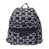 BALENCIAGA Traveler Backpack Black White Ladies Nylon Backpack Daypack Used