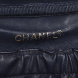 CHANEL Horizontal Vanity Blue Ladies Denim Handbag Used