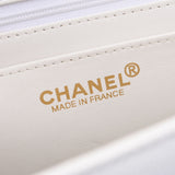 CHANEL Chanel white gold hardware women's caviar skin handbag second hand
