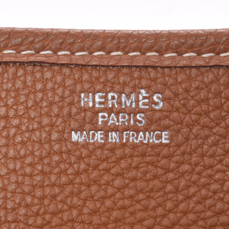 HERMES Hermes Evelyn GM Gold □D Engraved (around 2000) Engraved Unisex Togo Shoulder Bag Used