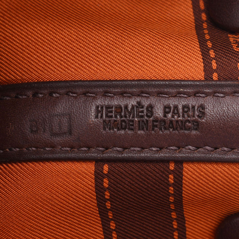 HERMES エルメスガーデンパーティTTPM ツイリー 
 ハバナ □I刻印(2005年頃)刻印 レディース レザー ハンドバッグ
 
 中古