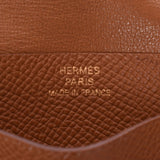 HERMES爱马仕（Hermes）豆卡包金，金金属配件□J刻（约2006年）刻男女皆宜的Vaud Epson卡包