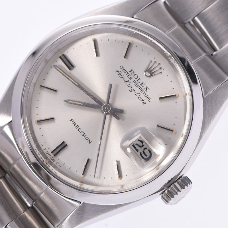 ROLEX Lorex: Airking Deit Antique! 5700 Boys! SS Boures. Automatic. Silver letters. B-rank used silver,