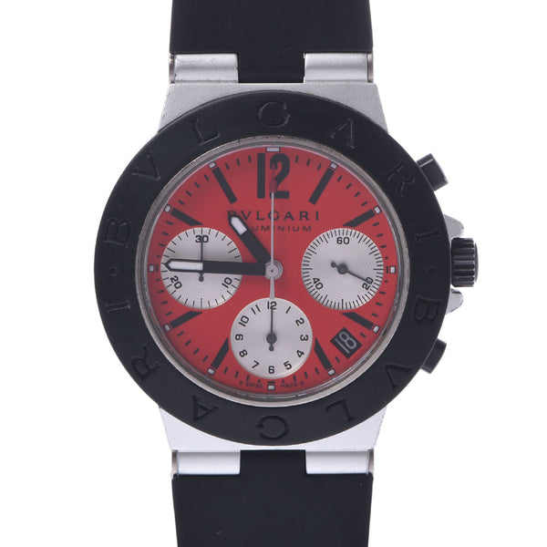ブルガリアルミニウム 38 クロノグラフ メンズ 腕時計 AC38TA BVLGARI