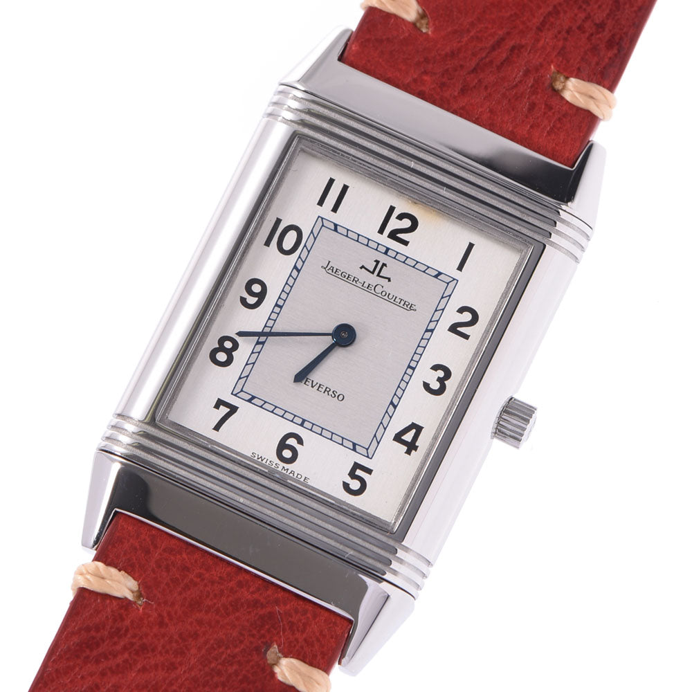 JAEGER-LECOULTRE ジャガー・ルクルト レベルソ クラシック 250.8.86 ボーイズ SS/革 腕時計 手巻き シルバー文字盤  Aランク 中古 - Com