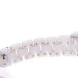 CHANEL Chanel J12 33mm H0968 Boys white ceramic watch quartz white clockface A rank used silver storehouse
