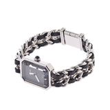 CHANEL CHANEL Purmiere Size M Ladies SS/Leather Watch Quartz Black Dial A Rank Used Ginzo