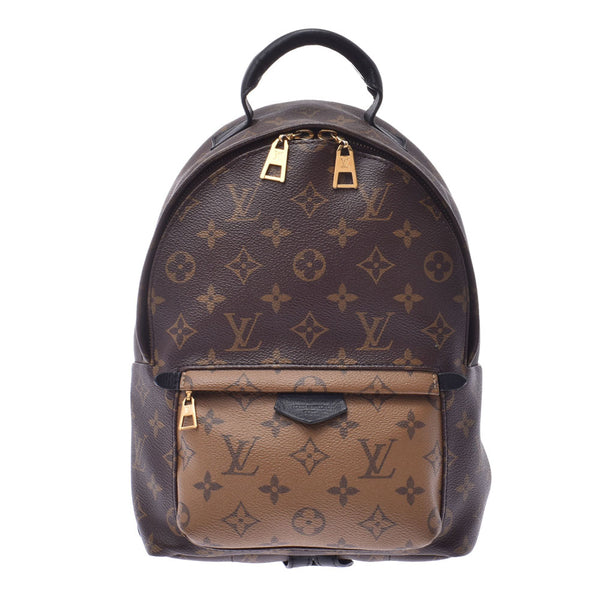 LOUIS VUITTON Louis Vuitton Monogram Reverse Palm Springs PM Brown Ladies Backpack Day Pack M43116 Used