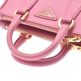 PRADA Prada Mini Galleria Pink Ladies Saffiano 2WAY Bag BN2842 Used