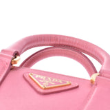 PRADA Prada Mini Galleria Pink Ladies Saffiano 2WAY Bag BN2842 Used