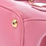 PRADA Prada Mini Galleria Pink Ladies Saffiano 2WAY Bag BN2842 Used