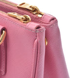 PRADA Prada Mini Galleria Pink Ladies Saffiano 2WAY Bag BN2842 Used