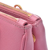 PRADA Prada Mini Galleria Pink Ladies Saffiano 2WAY Bag BN2842 Used