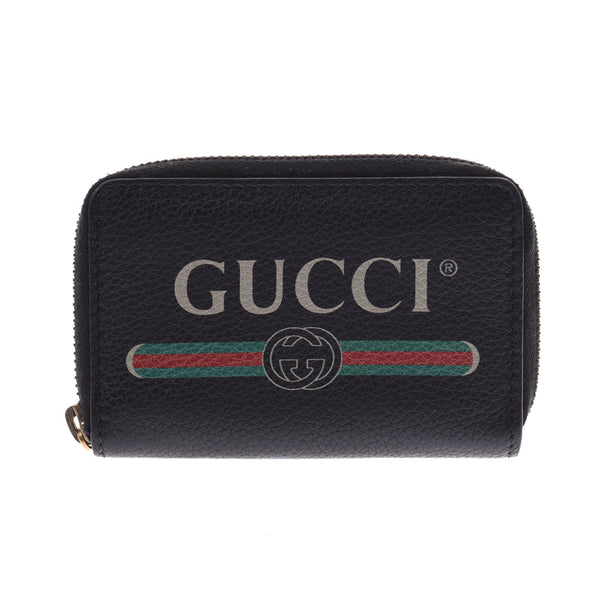 GUCCI Gucci GG print black 469319 Unisex leather coin case Shindo used Ginzo