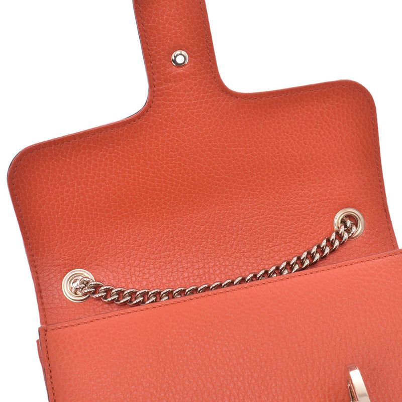 Gucci interlocking chain shoulder bag orange juice orange juice