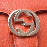 GUCCI Gucci interlocking chain shoulder bag orange ladies calf shoulder bag 510304 used