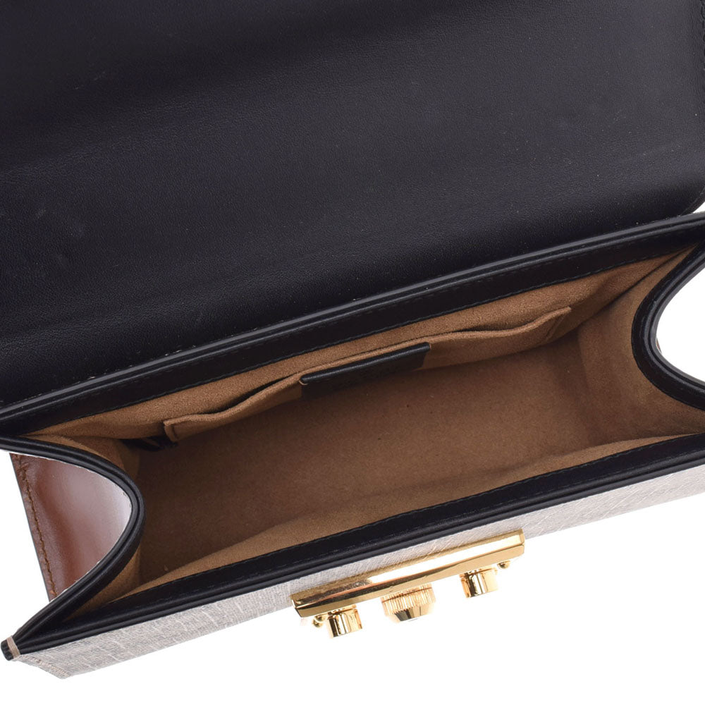 極希少】オールドグッチ チェーンショルダーバッグ 2way クロコダイル