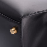 HERMES エルメスケリー32 外縫い 
 黒×ゴールド金具 ○A刻印(1971年頃)刻印 レディース ボックスカーフ 2WAYバッグ
 
 中古