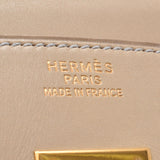HERMES エルメスバーキン35 
 ベージュ×ゴールド金具 □F刻印(2002年頃)刻印 レディース ボックスカーフ ヴィブラート ハンドバッグ
 
 中古