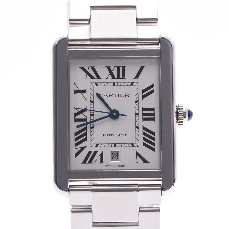 CARTIER Cartier tank solo XL men SS watch self-winding watch A rank used silver storehouse