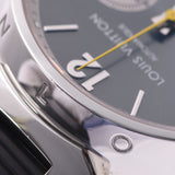 LOUIS VUITTON Louis Viton, clonos, clonos, clones, 20, rubber, wristwatch, clay, watch, clay, clay, clay, black, black, A-Rank, used silver,