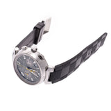 LOUIS VUITTON Louis Viton, clonos, clonos, clones, 20, rubber, wristwatch, clay, watch, clay, clay, clay, black, black, A-Rank, used silver,