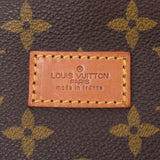 LOUIS VUITTON路易威登Saumur 35字母组合信使包棕色黄金金属配件男女两用字母组合帆布单肩包M42254二手