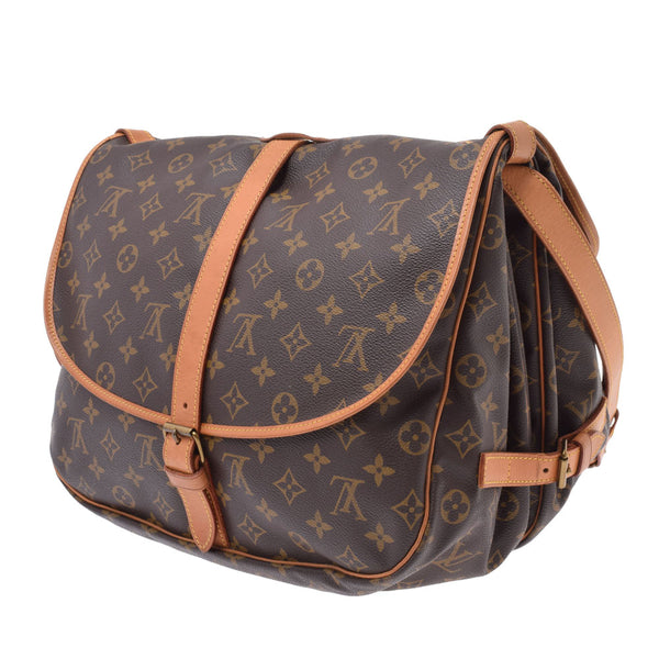 Louis Vuitton somuln 35 Monogram Messenger Bag Brown Gold Hardware Unisex Monogram canvas shoulder bag