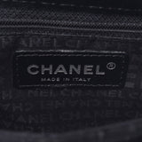 CHANEL chain shoulder bag 14143 black silver metal fittings ladies velor shoulder bag used