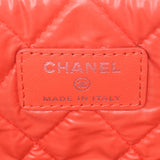 CHANEL 2017 Cruise Red Calf Clutch Bag AB Rank Used Ginzo